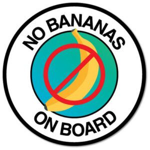 no bananas on board